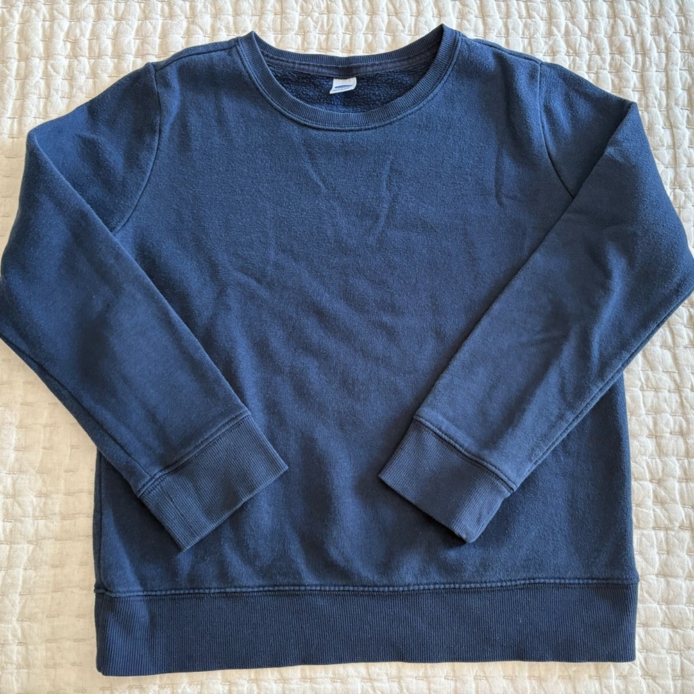 Old Navy girls Deep Blue Crewneck Sweat Shirt